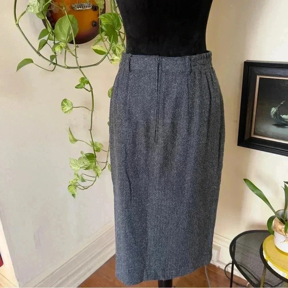 Vintage Wool Blend Norton McNaughton Skirt - 10 Petite - Picture 2 of 9